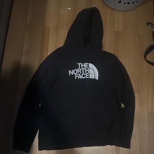 Dark Grey Mens Large North Face Hoodie